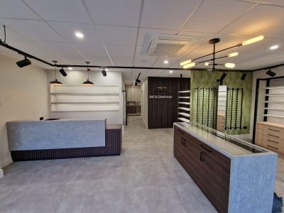 a shop interior painted by mc painters in cheshire scaled