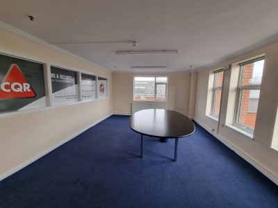 an office interior painted by mc painters in cheshire